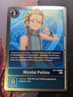 Nicolai Petrov BT11-090 R Digimon Card Game Dimensional Phase - Image 1