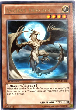 Ancient Dragon - GAOV-EN081 - Rare - 1st Edition - Yugioh TCG Card - Image 1