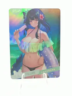 Raiden Shogun - Genshin Impact - Summer Love -SSR-012 - Waifu Card - Image 1