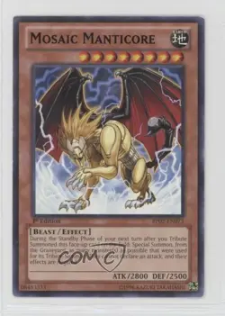 Rare - Mosaic Manticore 1st Ed. YuGiOh Battle Pack 2: War of the Giants 00em - Image 1