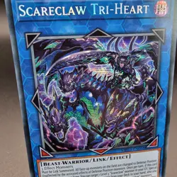 MP23-EN088 Scareclaw Tri-Heart : Prismatic Secret Rare Card : 1st Edition YuGiOh - Image 2