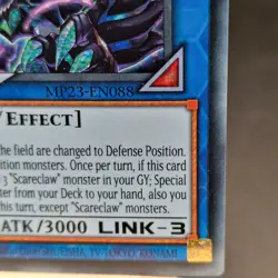 MP23-EN088 Scareclaw Tri-Heart : Prismatic Secret Rare Card : 1st Edition YuGiOh - Image 3