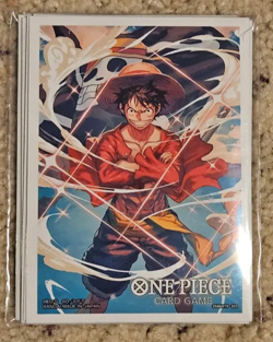 Monkey D. Luffy 10 count One Piece TCG Bandai Official Card Sleeves Standard sz - Image 1