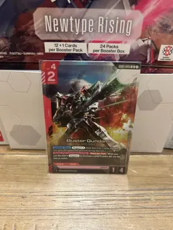 GUNDAM TCG CARD GAME BUSTER GUNDAM GD01-046 LR HOLO FOIL ENGLISH NEWTYPE RISING - Image 1
