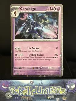 Pokemon Card Ceruledge Paldea Evolved Cosmo Holo Rare 098/193 Near Mint - Image 1
