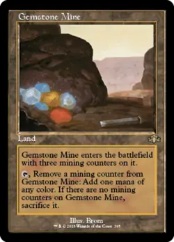 x1 Gemstone Mine - Retro Frame R MTG Dominaria Remastered M/NM, English - Image 1