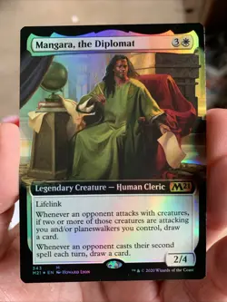 Mangara The Diplomat FOIL Extended Art M21 MTG Pack Fresh Unplayed - Image 1