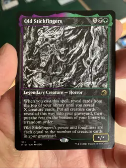 Old Stickfingers (Showcase) #321 (NM) Midnight Hunt MID Magic MTG - Image 1