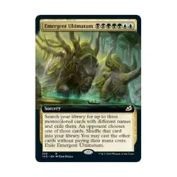 WOTC MtG Ikoria Lair of Behemoth Emergent Ultimatum (Extended Art) (R) (Fo NM - Image 1