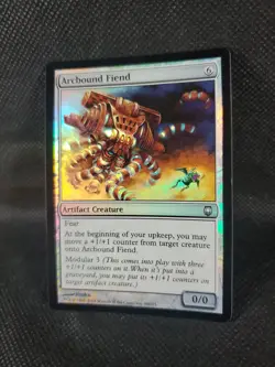 Arcbound Fiend FOIL Darksteel NM Artifact Uncommon MAGIC MTG See Detailed Pics - Image 2