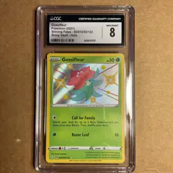 CGC MINT 8 Pokemon 2021 Gossifleur Holo #SV010 Shining Fates - Image 1