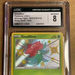 CGC MINT 8 Pokemon 2021 Gossifleur Holo #SV010 Shining Fates - Image 2