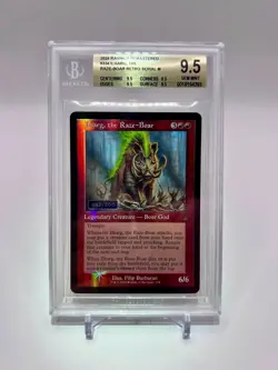 MtG Ravnica Remastered Serialized Ilharg, the Raze-Boar BGS 9.5 Quad Pop 4 #482 - Image 1