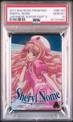 Rare Sheryl Nome PSA10 Macross Frontier Trading Card Near Mint Condition - Image 1