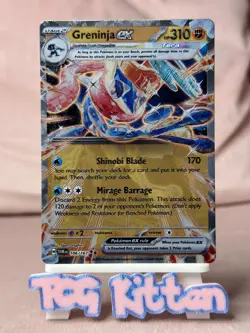 Greninja EX 106/167 Twilight Masquerade UPC METAL Card GameStop Promo TCGKITTEN - Image 1