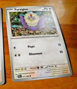 POKEMON FOUDRE NOIRE CARD CARTE FURAIGLON 077/086 BLK EV10.5 FR MINT 2025 - Image 1