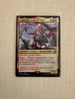 Lightning, Army of One - M 0233 - Final Fantasy - MTG Magic The Gathering NM - Image 1