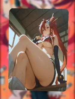 Yoko Littner Gurren Lagann Anime Waifu Sexy Goddess Doujin Lewd Hentai Card - Image 1
