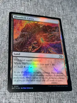 Bloodfell Caves - Foil, Aetherdrift, Near Mint MTG 0251 DFT - Image 1