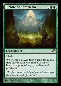 MTG Dictate of Karametra - Journey into Nyx [ Excellent ] - Image 1