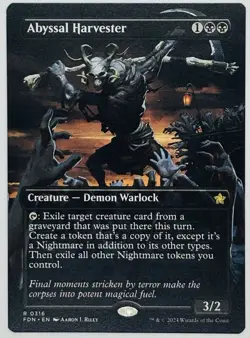 MTG Abyssal Harvester (Borderless) Foundations Regular - Image 1