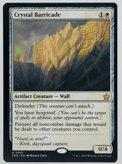 MTG Crystal Barricade Foundations Regular - Image 1