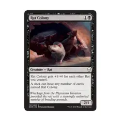 WOTC MtG Dominaria Rat Colony (C) NM - Image 1