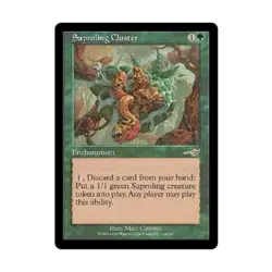WOTC MtG Nemesis Saproling Cluster (R) (Foil) EX - Image 1