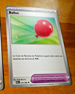 POKEMON FOUDRE NOIRE CARD CARTE BALLON 079/086 BLK EV10.5 FR MINT 2025 - Image 1