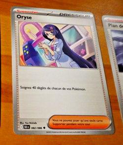 POKEMON FOUDRE NOIRE CARD CARTE ORYSE 082/086 BLK EV10.5 FR MINT 2025 - Image 1