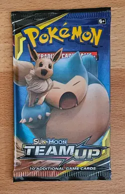 Pokemon Sun & Moon: Team Up Booster Pack - Snorlax - Rare - Short Print - Image 1