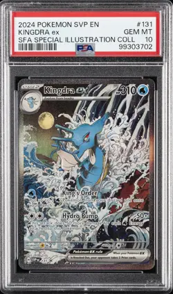 2024 POKEMON SHROUDED FABLE SPECIAL ILLUSTRATION PROMO #131 KINGDRA EX PSA 10 - Image 1