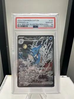 2024 POKEMON SVP EN-SV BLACK STAR PROMO #131 KINGDRA EX PSA 10 - Image 1