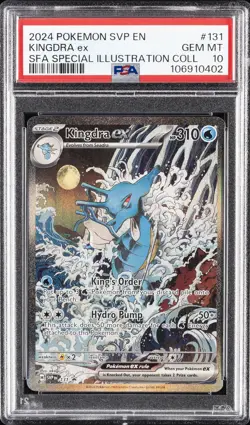 2024 POKEMON SVP EN-SV BLACK STAR PROMO #131 KINGDRA EX PSA 10 - Image 1