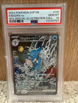 2024 POKEMON SVP EN-SV BLACK STAR PROMO #131 KINGDRA EX PSA 10 - Image 1