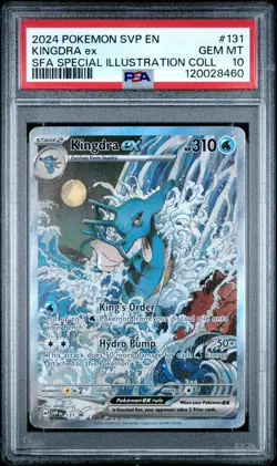 2024 POKEMON SVP EN-SV BLACK STAR PROMO #131 KINGDRA EX PSA 10 - Image 1