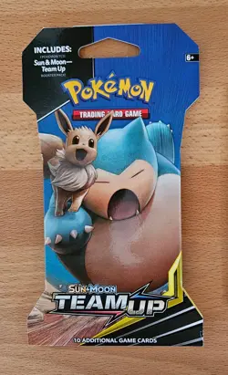 Pokemon Sun & Moon: Team Up Sleeved Booster Pack - Snorlax - Rare - Short Print - Image 1