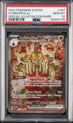 2024 POKEMON SCR EN-STELLAR CROWN SPECIAL ILLUSTRATION RARE HYDRAPPLE EX PSA 10 - Image 1