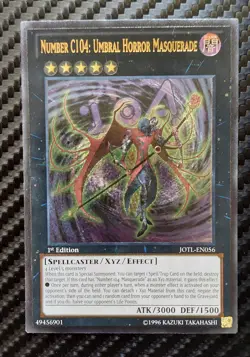 Number C104: Umbral Horror Masquerade Ultimate Rare 1st ed. NM-/EXC yugioh - Image 1