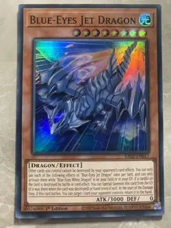 Yugioh - Blue-Eyes Jet Dragon - RA02-EN017 - Super Rare 1st Edition - Image 1