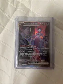 Pokemon Team Rockets Mewtwo EX Special Illustration Card 231/182 Destined Rivals - Image 2