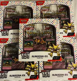 Pokemon TCG Scarlet & Violet Alakazam EX Booster Box 151 Card Collection - Image 1