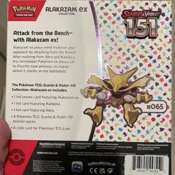 Pokemon TCG Scarlet & Violet Alakazam EX Booster Box 151 Card Collection - Image 3