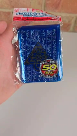 Yu-Gi-Oh! Card Sleeves 50x Blue Pyramid Design - Yugi Kaiba - 62mm - New Sealed - Image 2