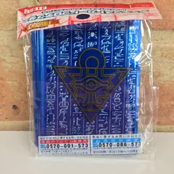 Yu-Gi-Oh! Card Sleeves 50x Blue Pyramid Design - Yugi Kaiba - 62mm - New Sealed - Image 5