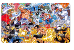 One Piece Card Game CCG TCG luffy zoro playmat Vol Opcg Pad marineford ace sabo - Image 1