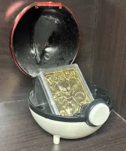 1999 Mewtwo Pokemon 23k Gold Plated Card Limited Edition Burger King In Ball - Image 1
