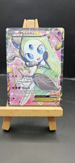 Meloetta EX RC25/RC25 Legendary Treasures Full Art Holo Pokemon Card - Image 1