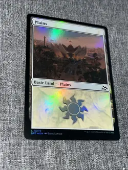 Plains (0278) #278 (Foil) (NM) Land Aetherdrift DFT Magic MTG - Image 1