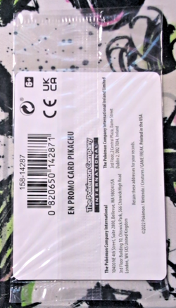 Pikachu 028/078 Pokemon Go GameStop Promo Sealed - Image 2